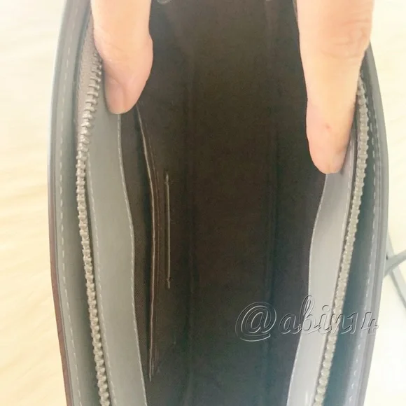 NWT Coach Signature Chain Leather Crossbody Bag - Picture 7 of 14